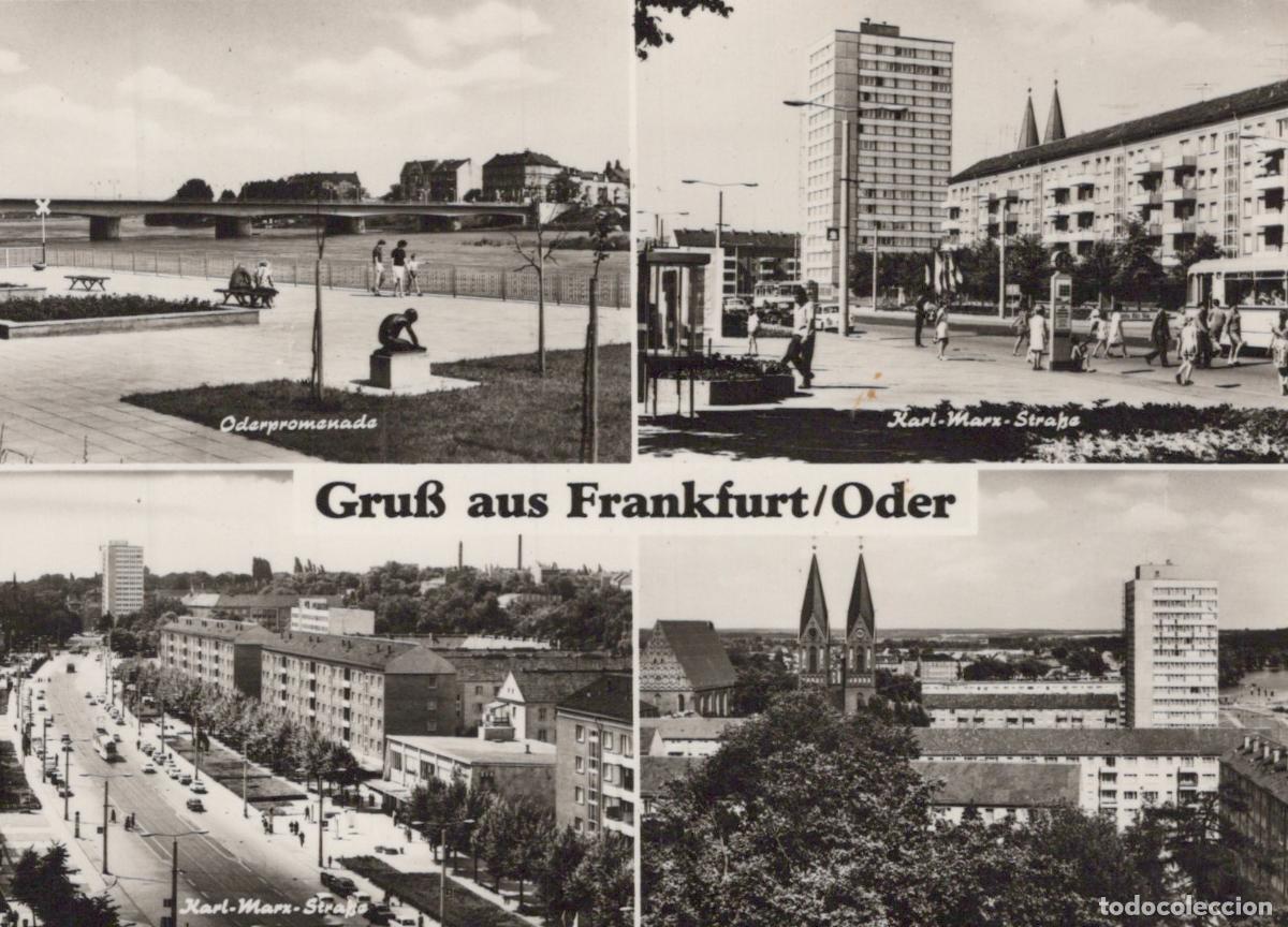 Cartoline: Germany Frankfurt Oder Multi View Oderpromenade Karl Real Photo Unposted *YAS192