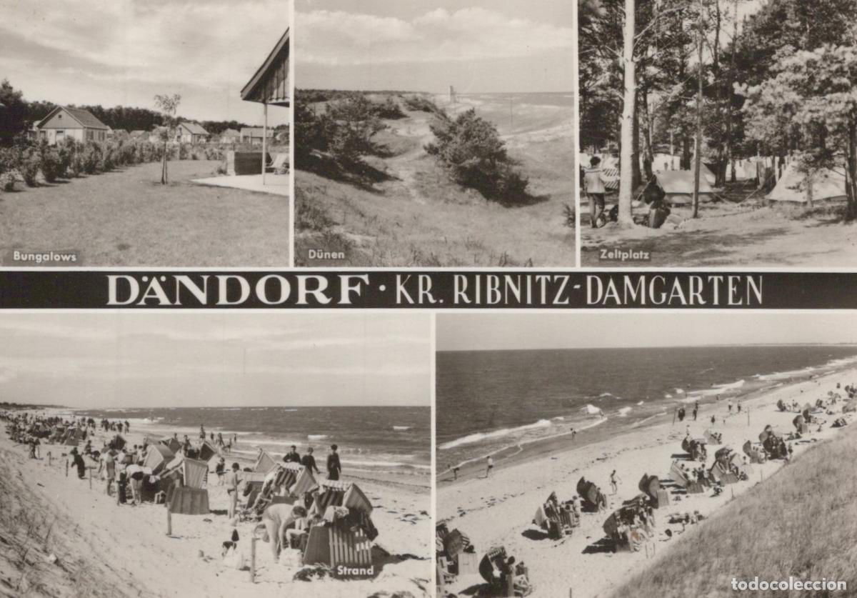 Cartoline: Germany D&auml;ndorf Ribnitz Damgarten Beach Bungalows Real Photo Unposted *YAS241