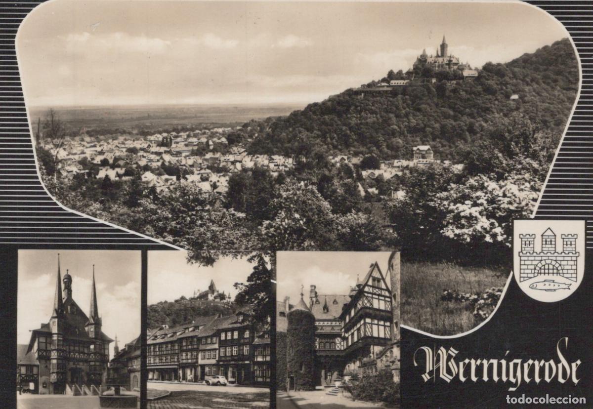 Cartoline: Germany Wernigerode Castle Town Views Architecture Real Photo Unposted *YAS251