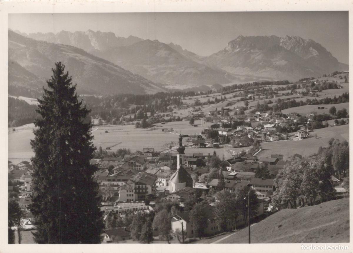 Postcards: Austria Kitzb&uuml;hel Austrian Alps Village Landscape With Church and *YAS230