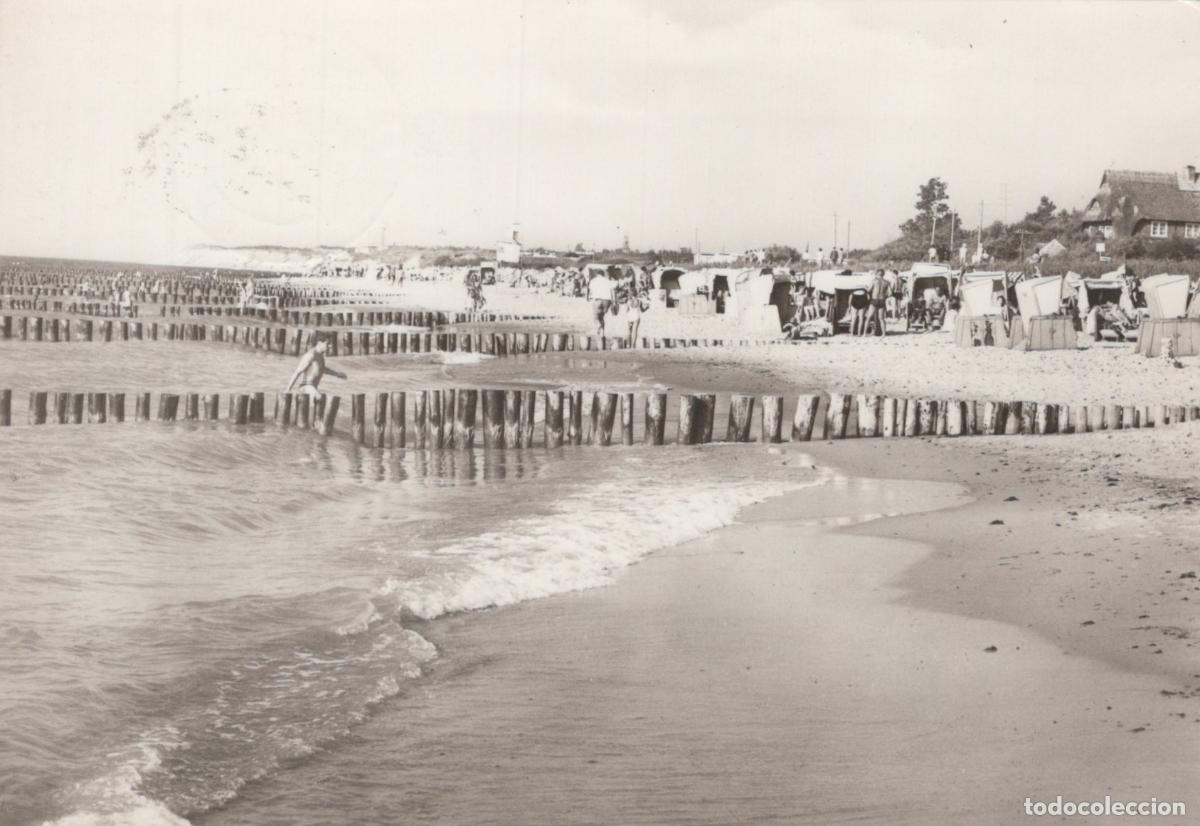 Postcards: Germany Wustrow Beach Groynes and Beach Chairs 1950s *YAS309