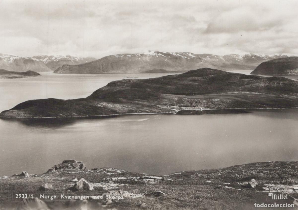 Postcards: Norway Kvaenangen With Skorpa Island Fjord Landscape Vintage Unposted *YAS324