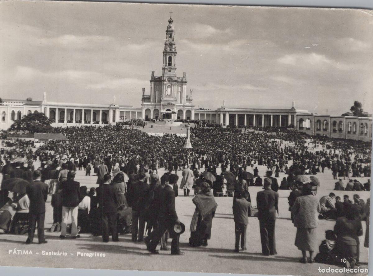 Postcards: Portugal F&aacute;tima Sanctuary Pilgrims Religious Gathering Vintage Unposted *YAS256