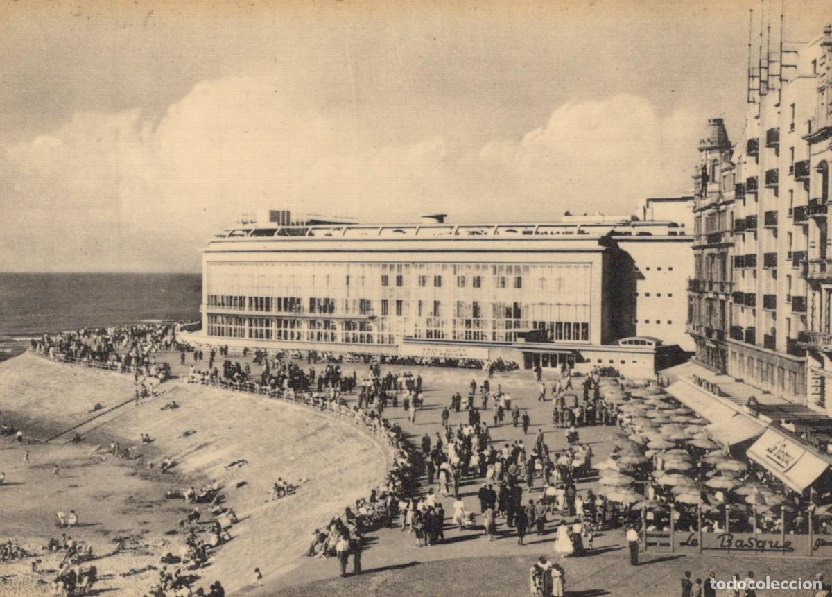 Postcards: Belgium Ostend Kursaal Beachfront Promenade With Crowds 1950s Unposted *YAS260