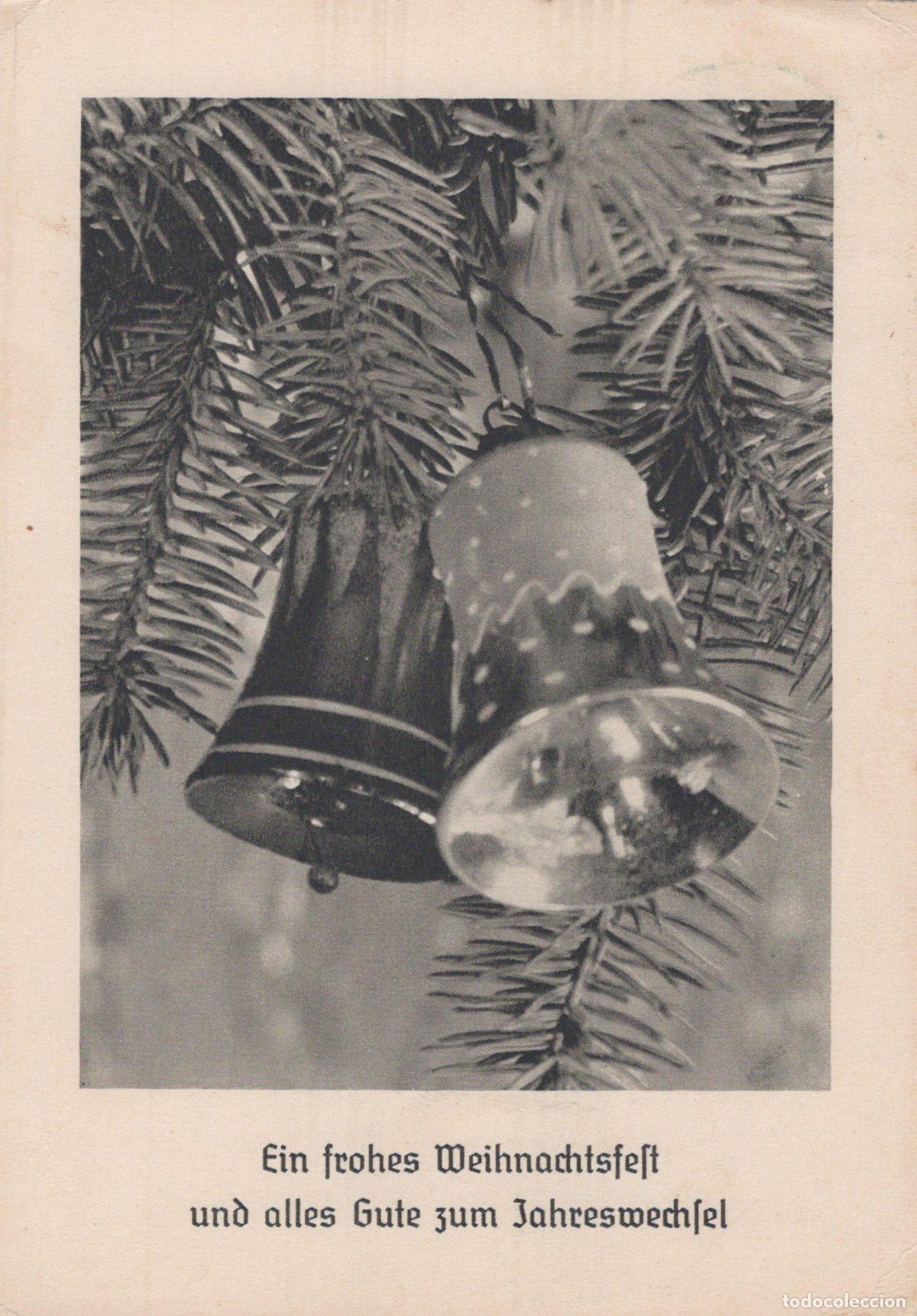 Postcards: Germany Rudolstadt Christmas Bells On Fir Tree German Holiday Greeting *YAS364