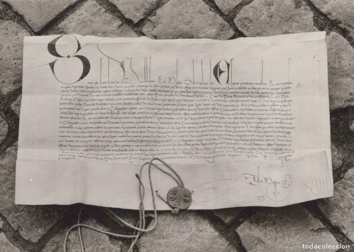 Postcards: Germany Freiberg Cathedral 1480 Foundation Document Real Photo Unposted *YAS276