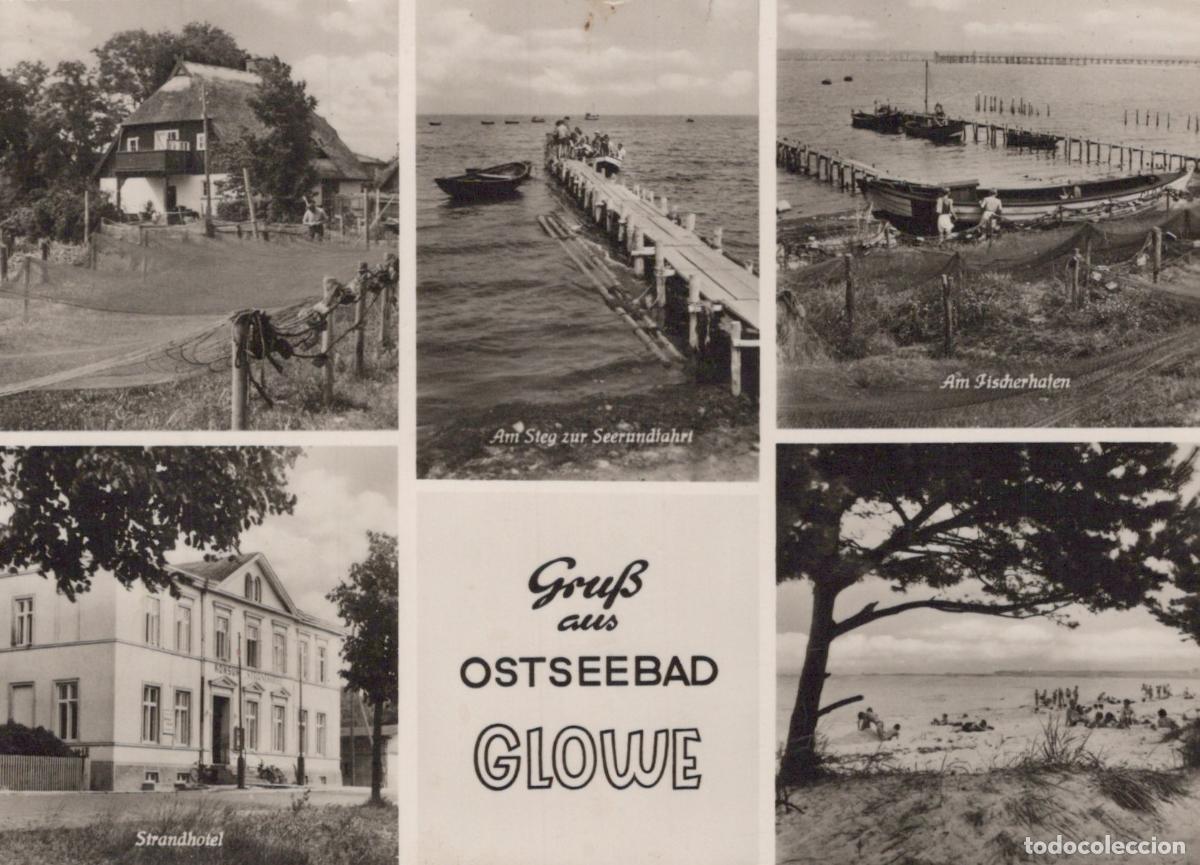 Cartes Postales: Germany Glowe Views of Ostseebad Including A Hotel Pier Fishing Harbor *YAS285