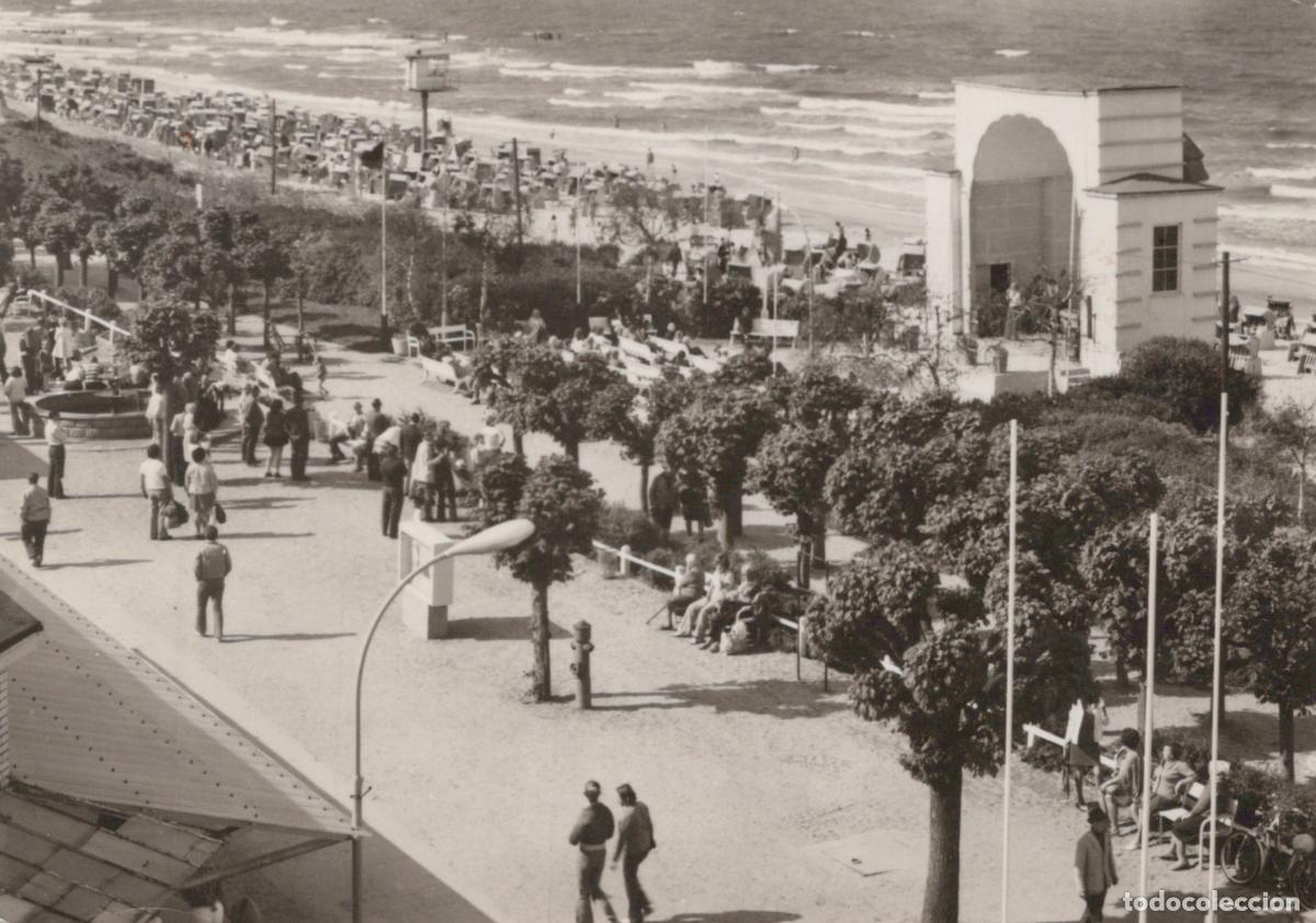 Postales: Germany Bansin Promenade With Music Pavilion Beach and Baltic Sea View *YAS306