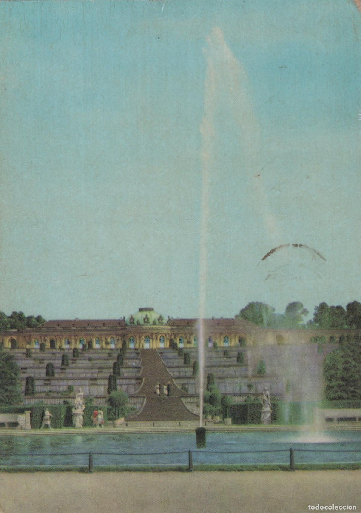Postales: Germany Potsdam Sanssouci Palace Terraces Fountain Architecture *YAS584