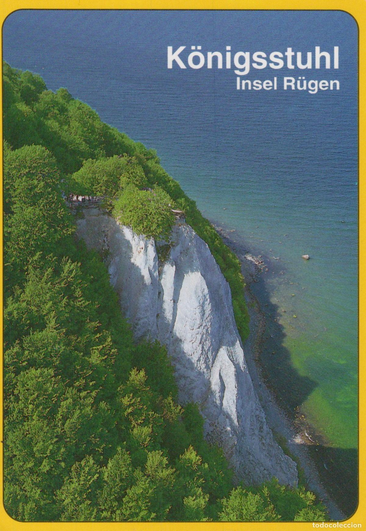 Postcards: Germany R&uuml;gen Island K&ouml;nigsstuhl Chalk Cliffs Jasmund National Park *YAS476