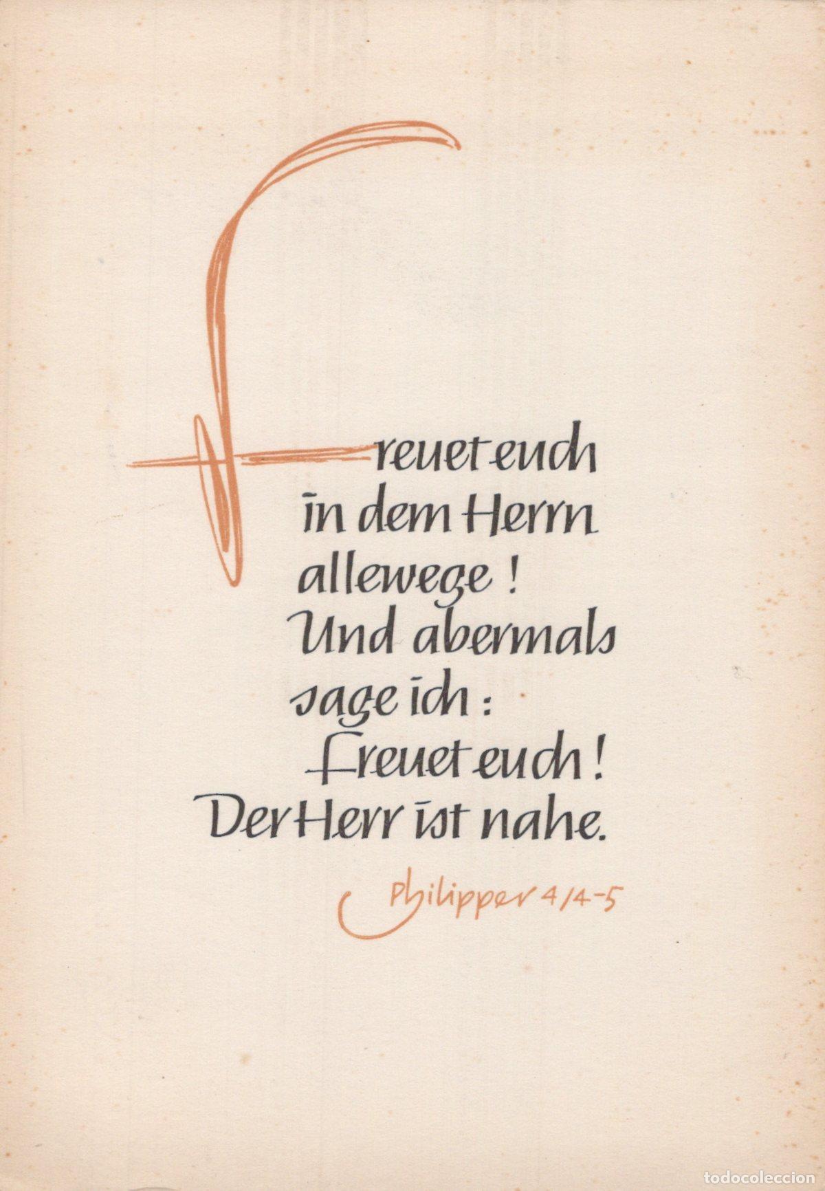 Postais: Germany Wuppertal Religious Philippians 4 5 Bible Verse Calligraphy *YAS620