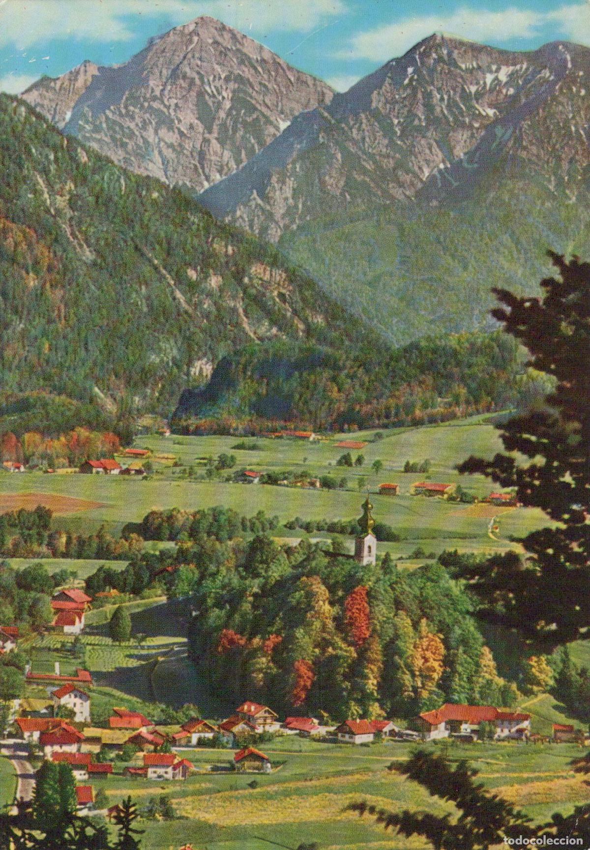 Postcards: Germany Ruhpolding Alpine View Towards Sonntagshorn and Rauschberg *YAS635