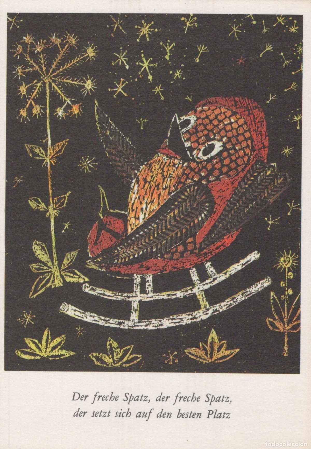 Postales: Germany Reichenbach Abstract Art Bird On Rocking Chair Night Unposted *YAS591