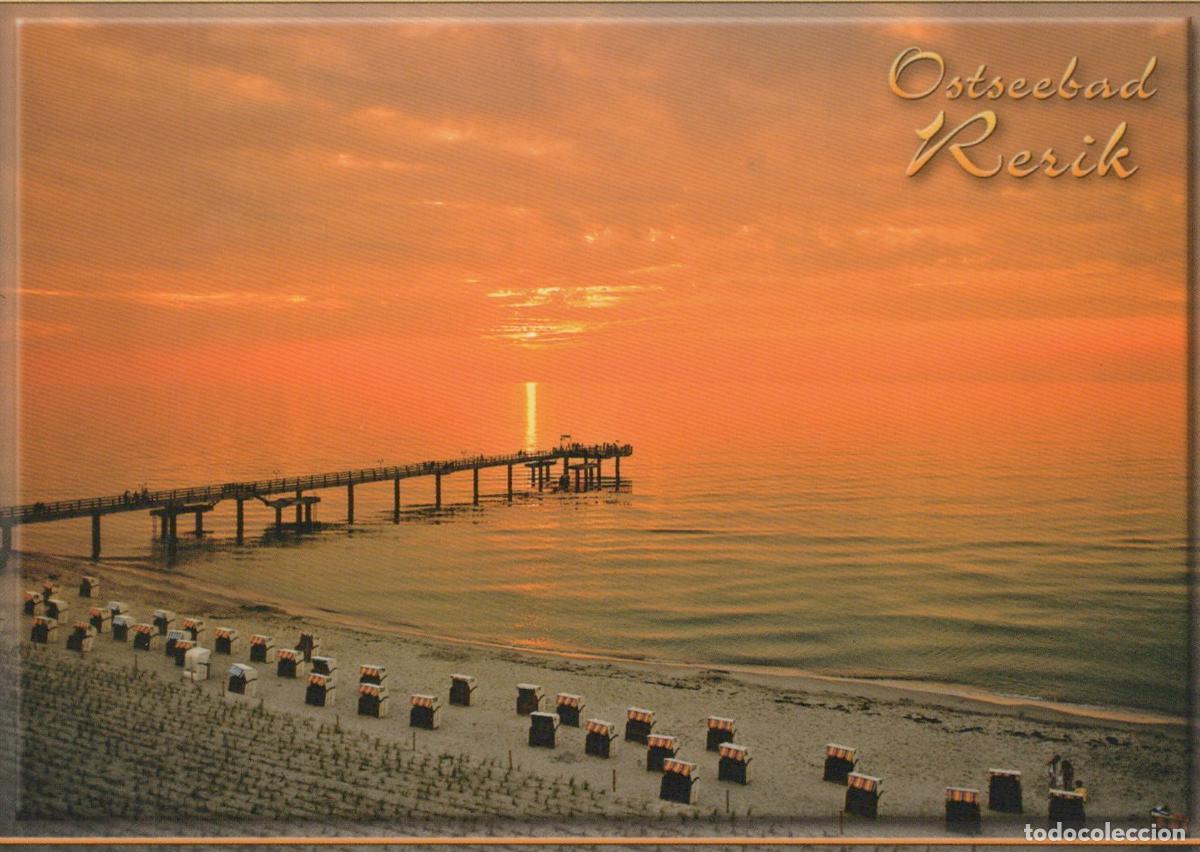 Postcards: Germany Rerik Ostseebad Pier Beach Sunset Baltic Sea Landscape *YAS715