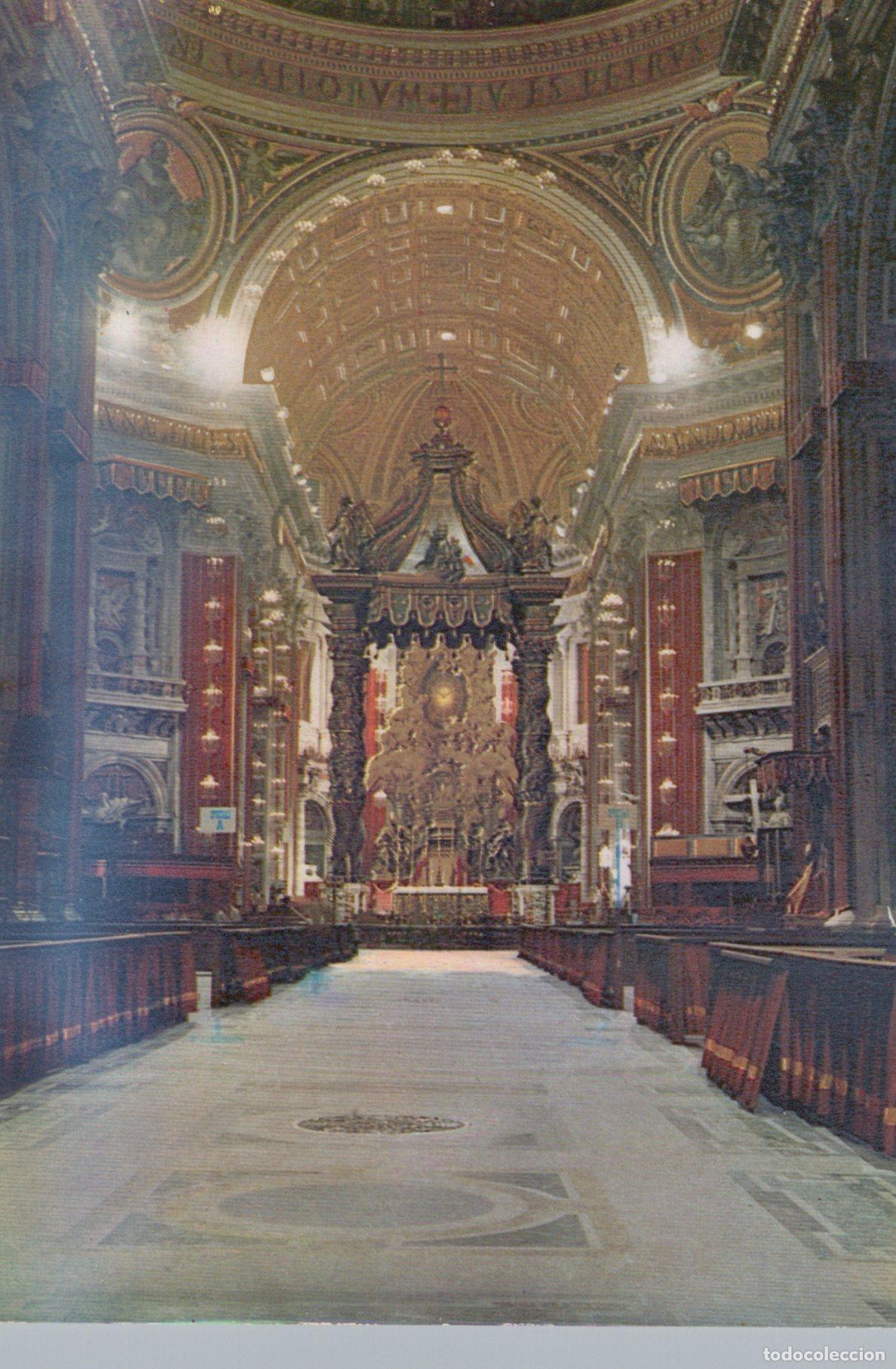 Postcards: Vatican City Vatican City St Peter S Basilica Interior Altar Unposted *YAS637