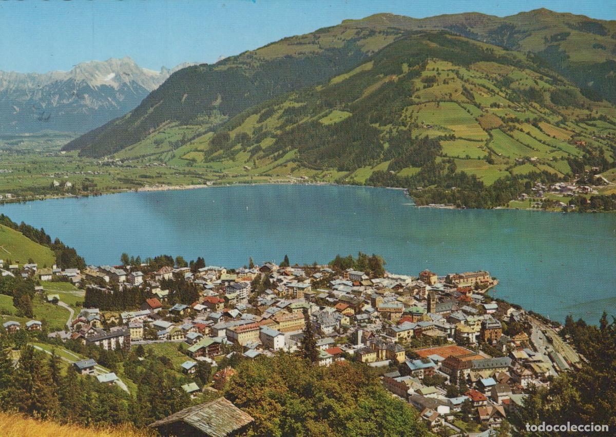 Postkarten: Austria Zell am See Panoramic View of Lake and Town Mountains *YAS677