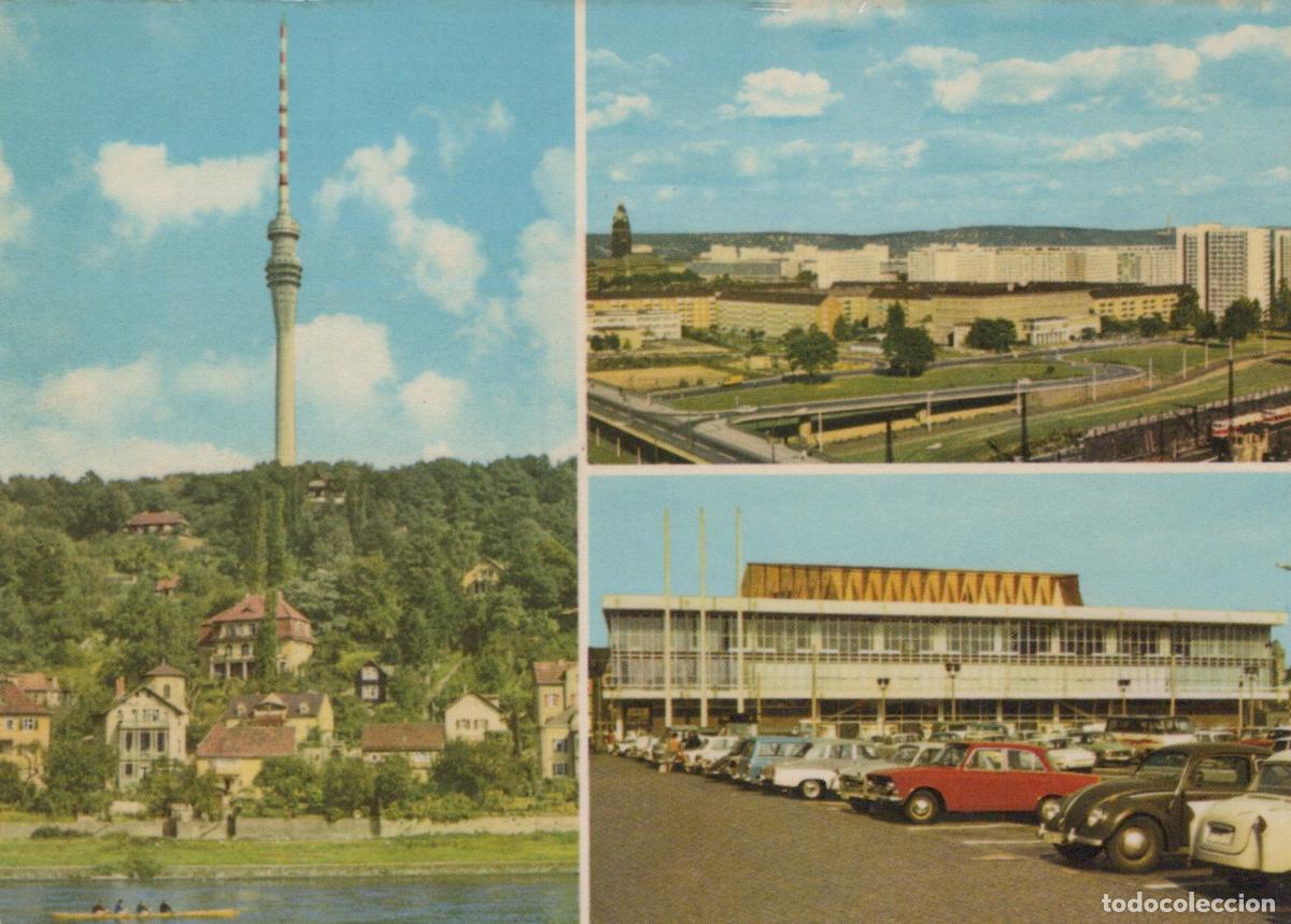 Postkarten: Germany Dresden Wachwitz TV Tower City View and Palace of Culture 1970s *YAS805