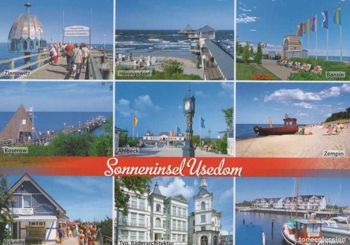 Postales: Germany Usedom Sonneninsel Multi View Pier Beach Architecture *YAS820