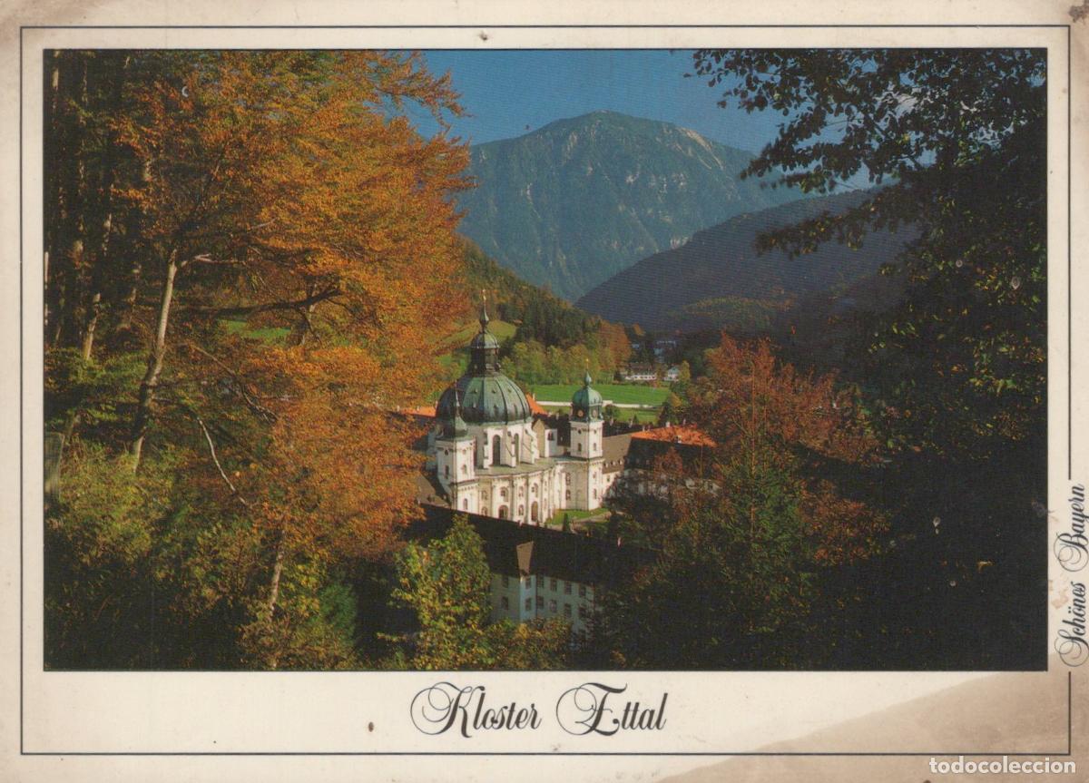 Postcards: Germany Ettal Kloster Benedictine Monastery in Bavarian Alps Autumn View *YAS831