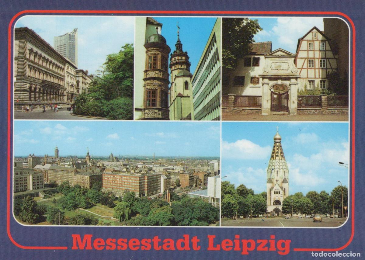 Cartes Postales: Germany Leipzig City Views Collage Russian Memorial Church Schillerhaus *YAS722
