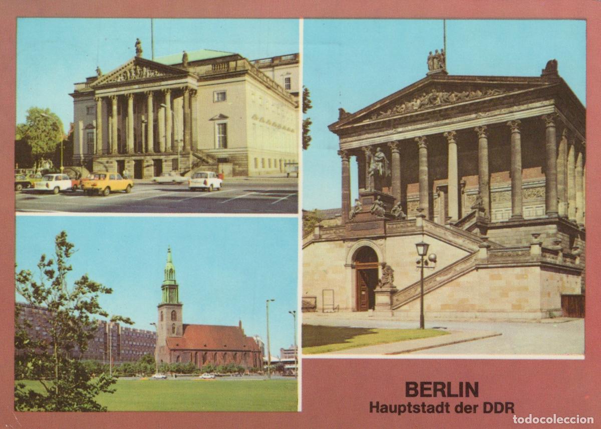 Postkarten: Germany Berlin Ddr Collage Deutsche Staatsoper Marienkirche National *YAS762