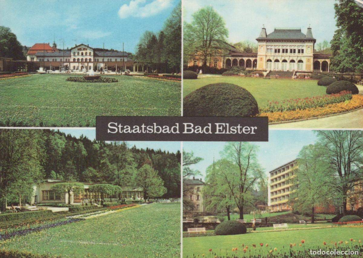 Postkarten: Germany Bad Elster Staatsbad Spa Town Buildings Gardens *YAS812