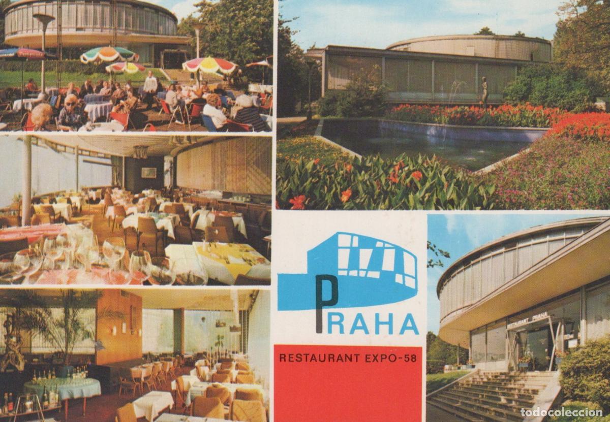Postcards: Czech Republic Prague Restaurant Expo 58 Letenske Sady Unposted *YAS822