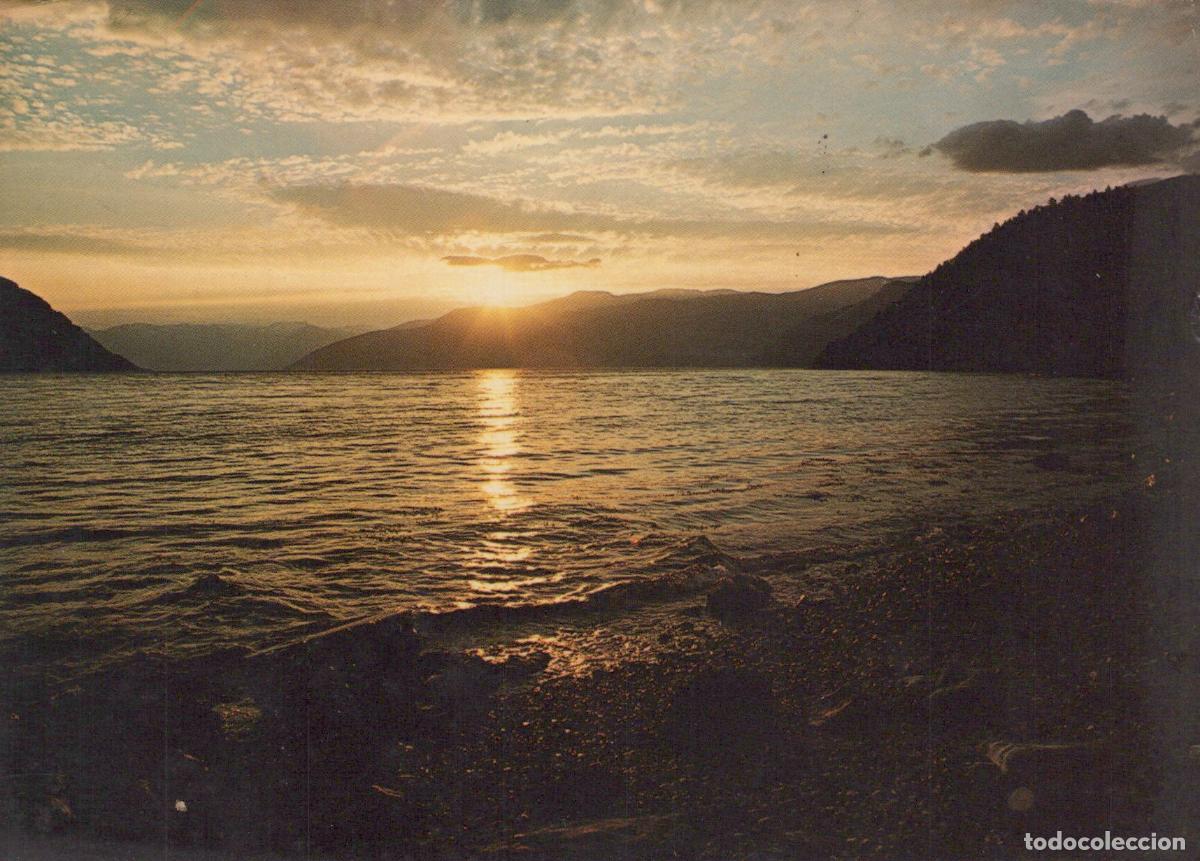 Postkarten: Norway Sogndal Sognefjord Sunset Landscape Mountains Water *YAS838