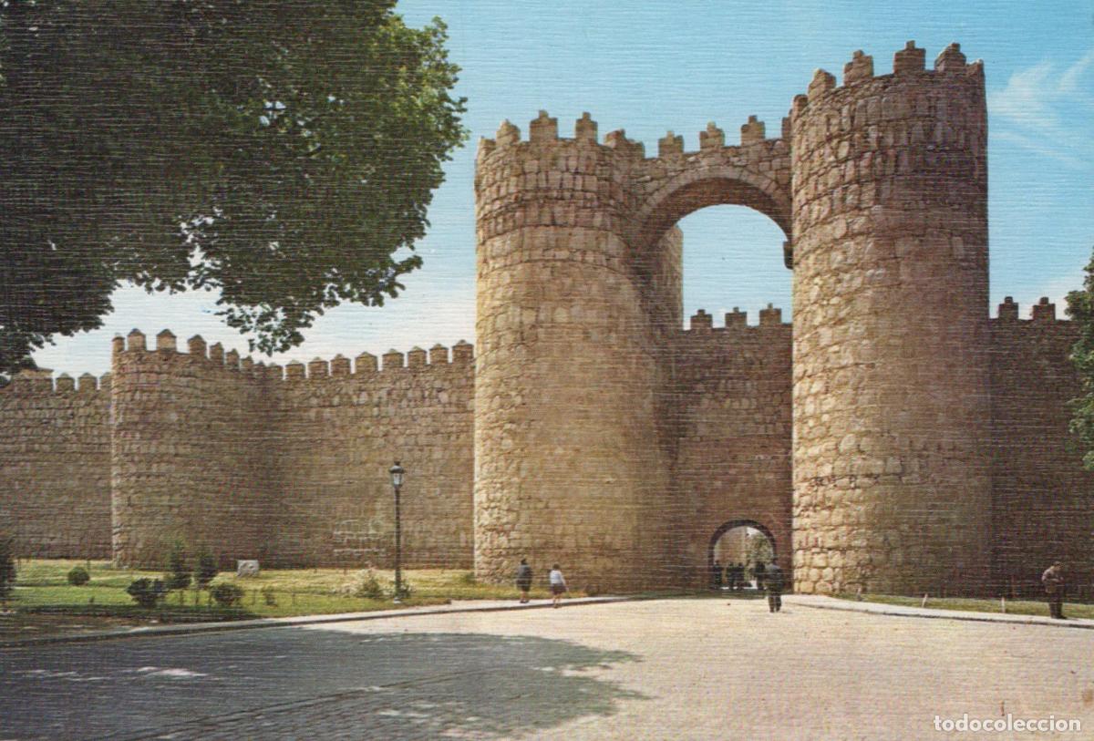 Postcards: Spain Avila San Vicente Gate Medieval City Walls Architecture *YAS982