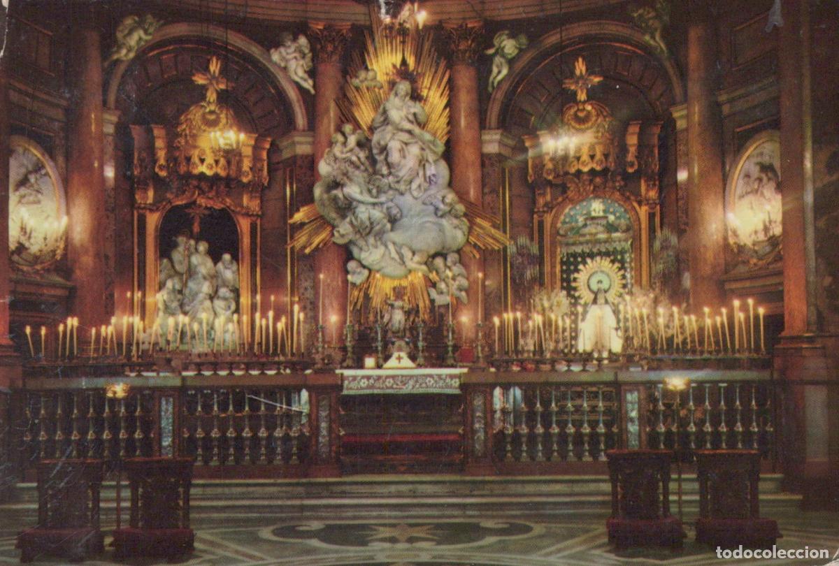 Cartoline: Spain Zaragoza Holy Chapel of Our Lady of El Pilar Interior Altar View *YAS987