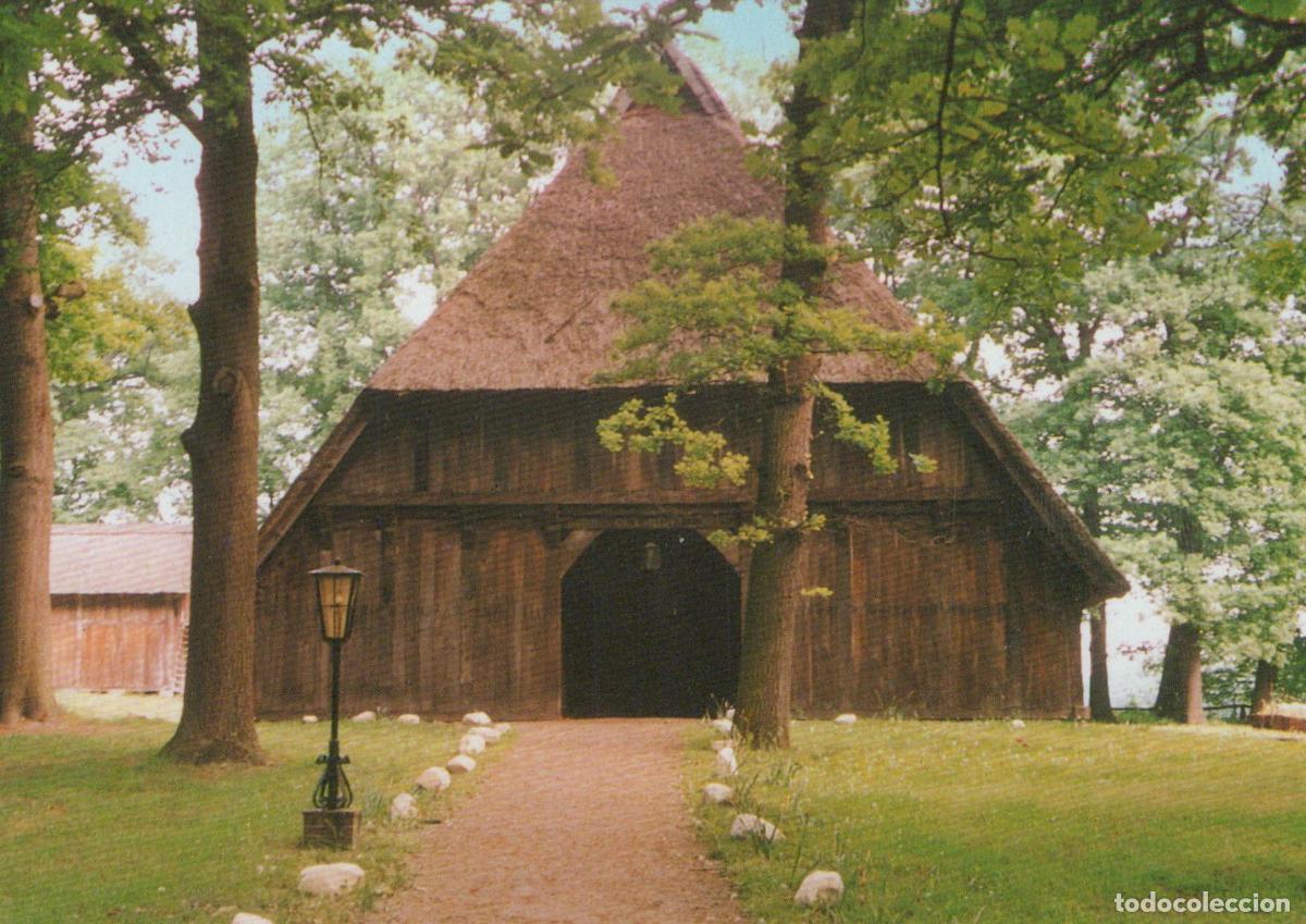 Cartoline: Germany Wilsede Emhoff Thatched Roof Barn L&uuml;neburger Heide Unposted *YAS889