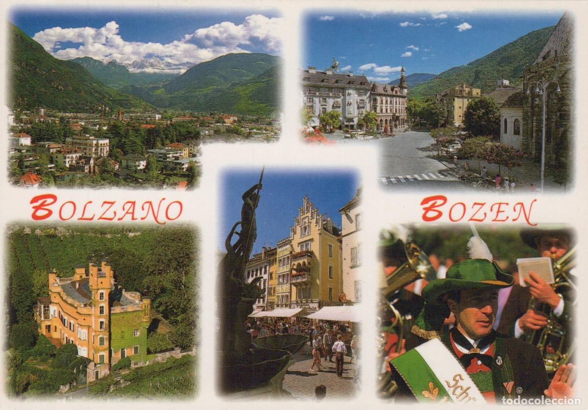 Postais: Italy Bolzano Bozen Multi View Cityscape Architecture People Castle *YAS999