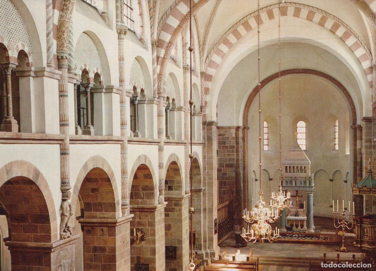 Postais: Denmark Ribe Cathedral Interior 12th Century Architecture Unposted *YAR001