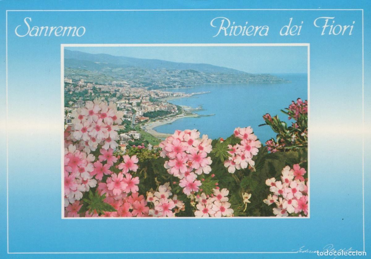 Postais: Italy Sanremo Riviera Dei Fiori Panoramic View With Pink Unposted *YAR026