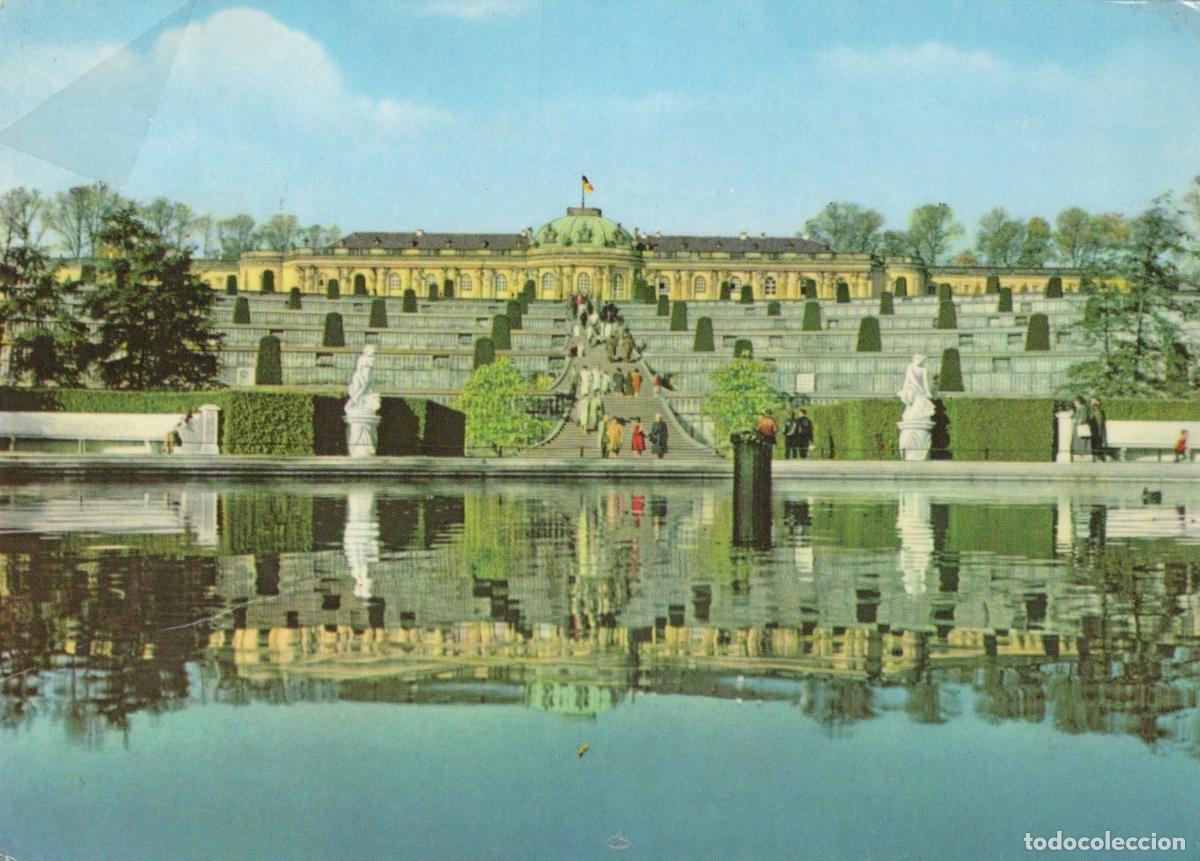 Postais: Germany Potsdam Sanssouci Palace With Terraced Gardens and Reflecting *YAR005