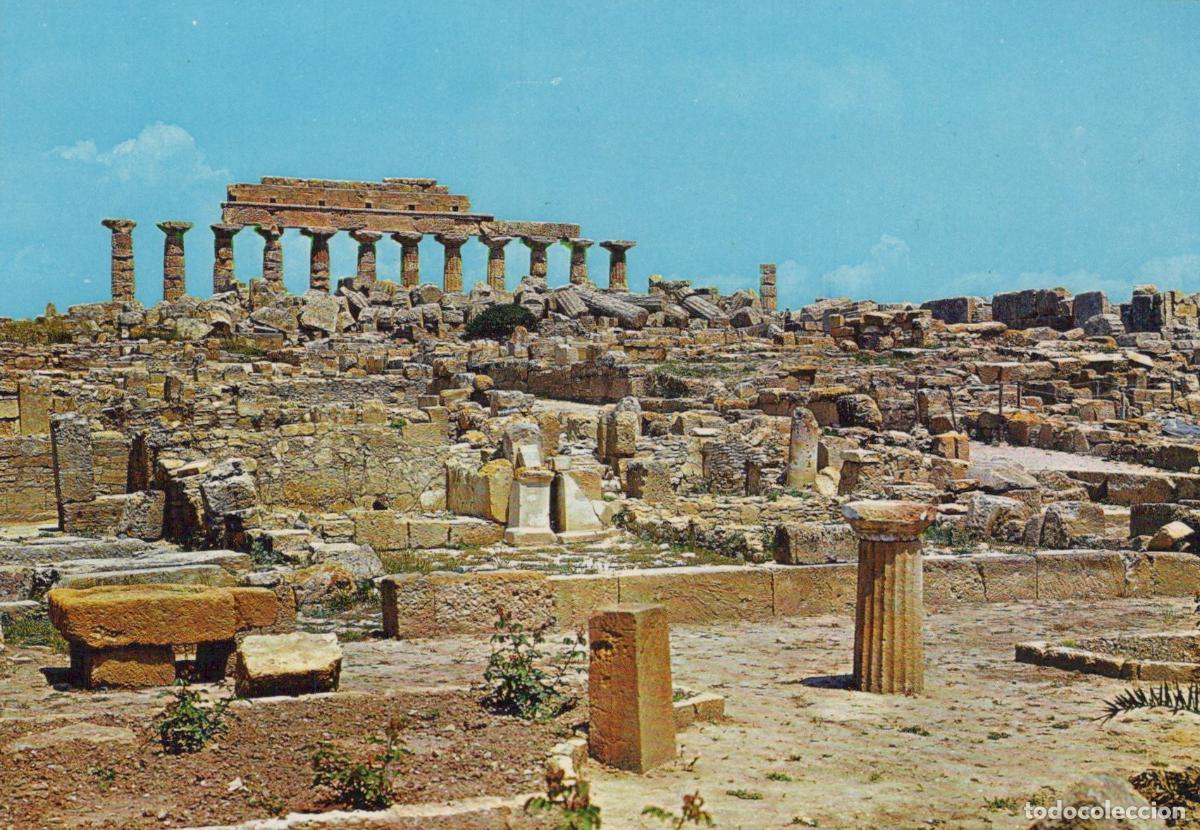 Postais: Italy Selinunte Sicily Ancient Greek Temple C Ruins Landscape Unposted *YAR044