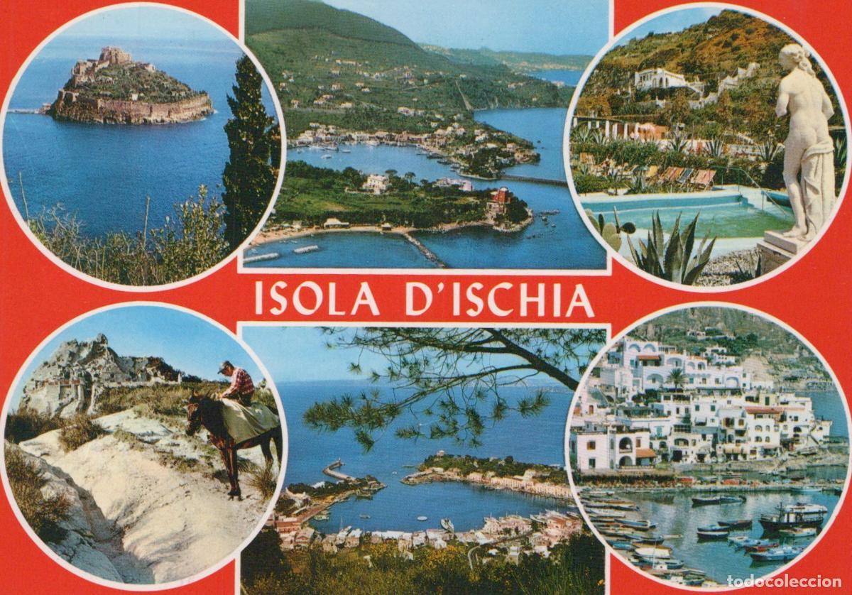 Postais: Italy Ischia Isola D Multi View Coastal Landscape Architecture Unposted *YAR056