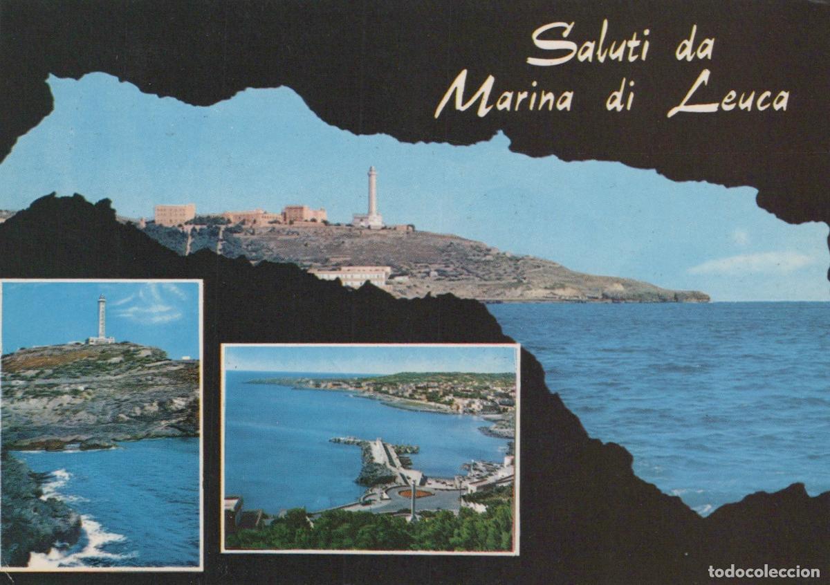 Postais: Italy Marina DI Leuca Lighthouse Seaport Panoramic View Vintage *YAR043