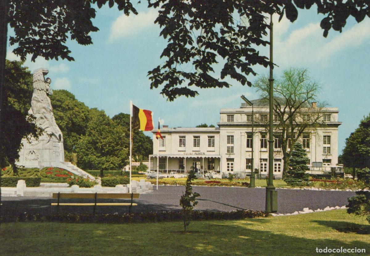 Postkarten: Belgium Huy Le Parc and le Th&eacute;&acirc;tre With Belgian Flag and Unposted *YAR068