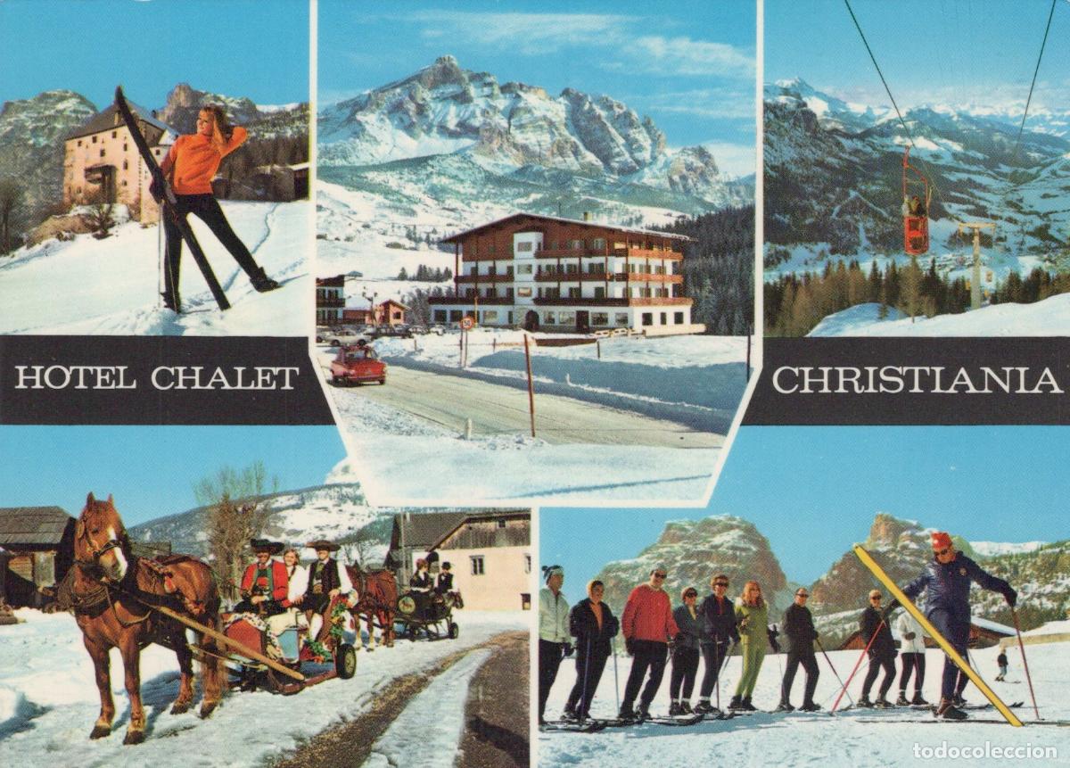 Postkarten: Italy La Villa Hotel Chalet Christiania Val Badia Winter Sports Unposted *YAR094