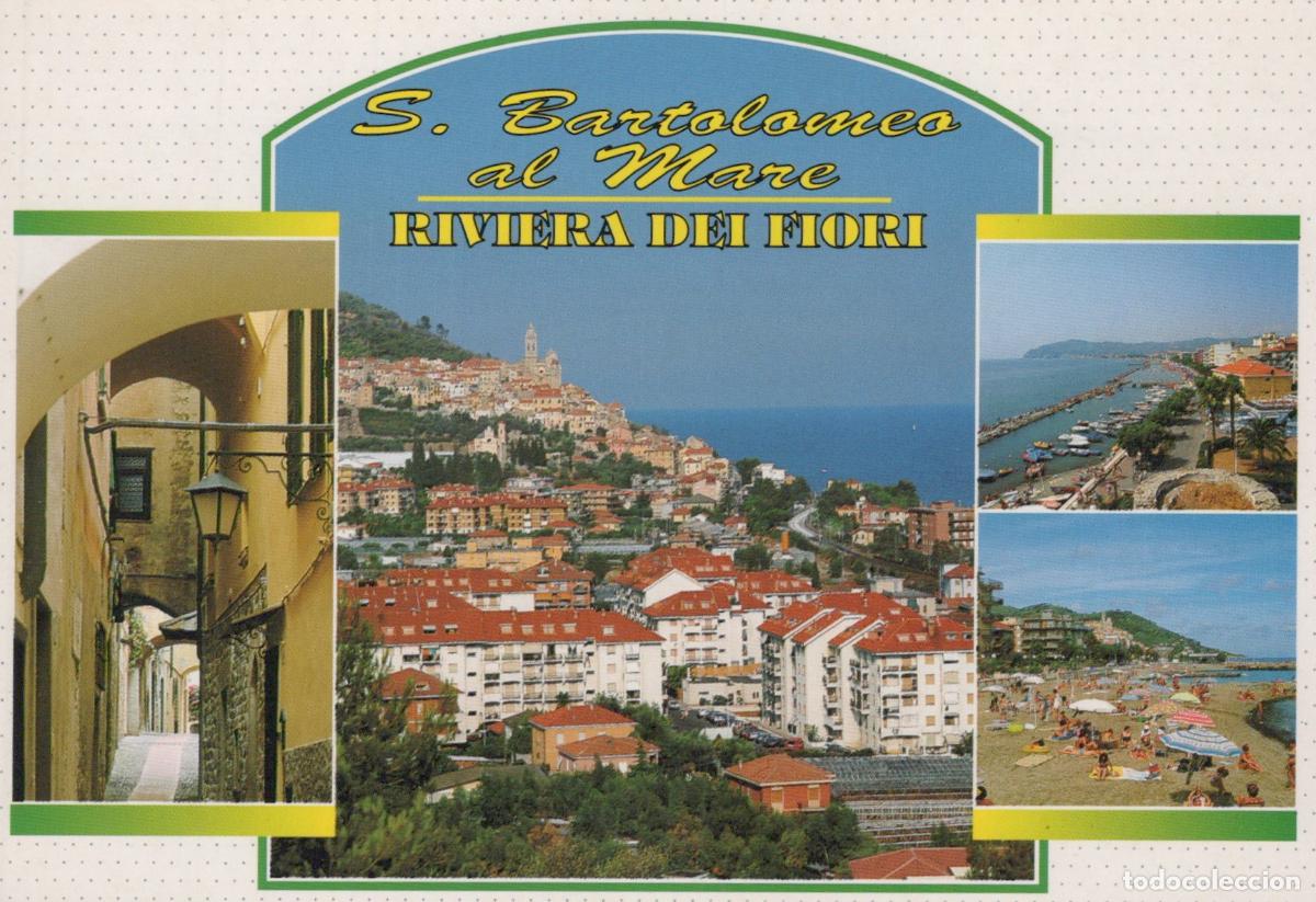 Postkarten: Italy S Bartolomeo Al Mare Riviera Dei Fiori Coastal Town Beach Unposted *YAR099