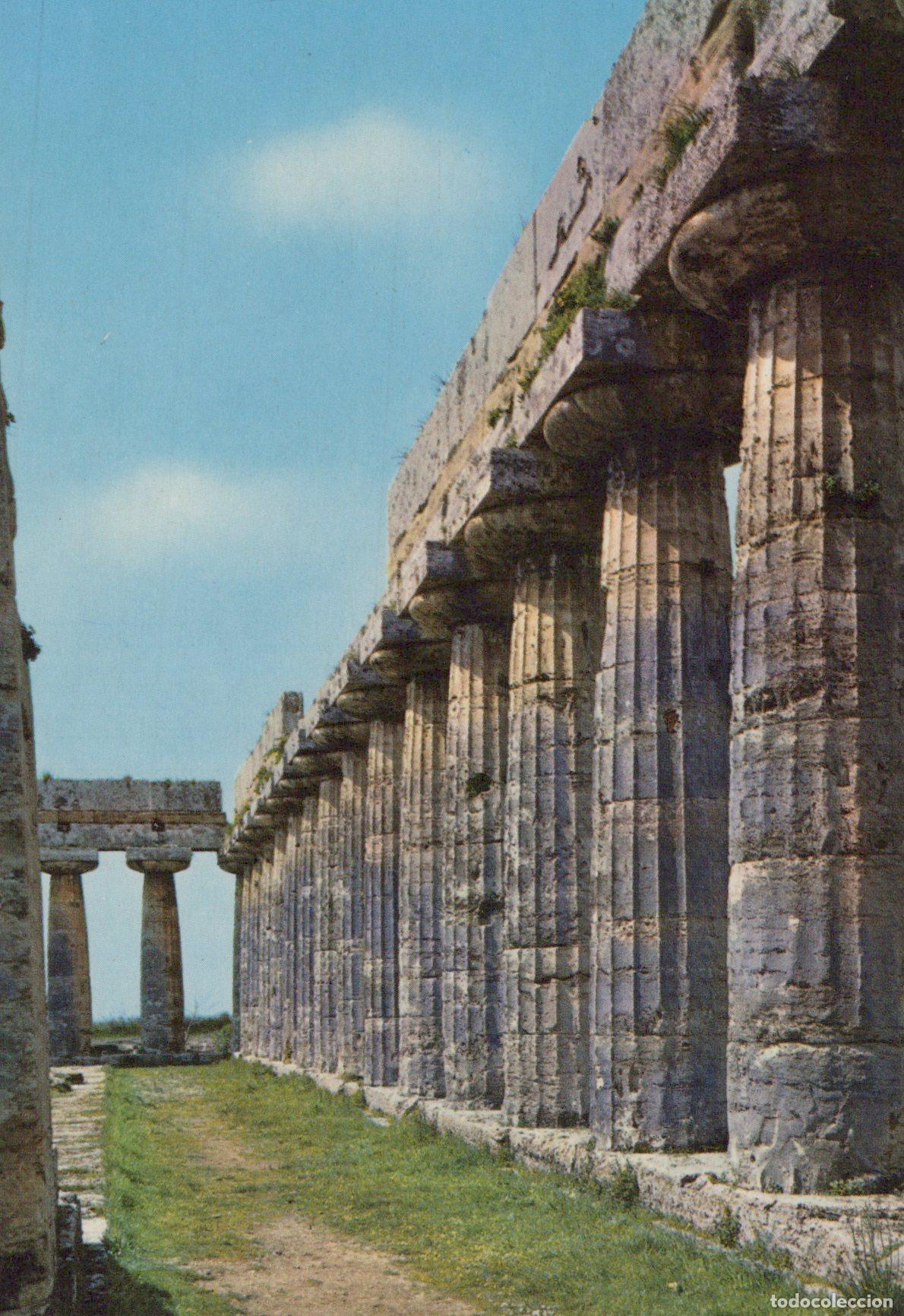 Postkarten: Italy Paestum Ancient Greek Temple Ruins the So Said Basilica Unposted *YAR124