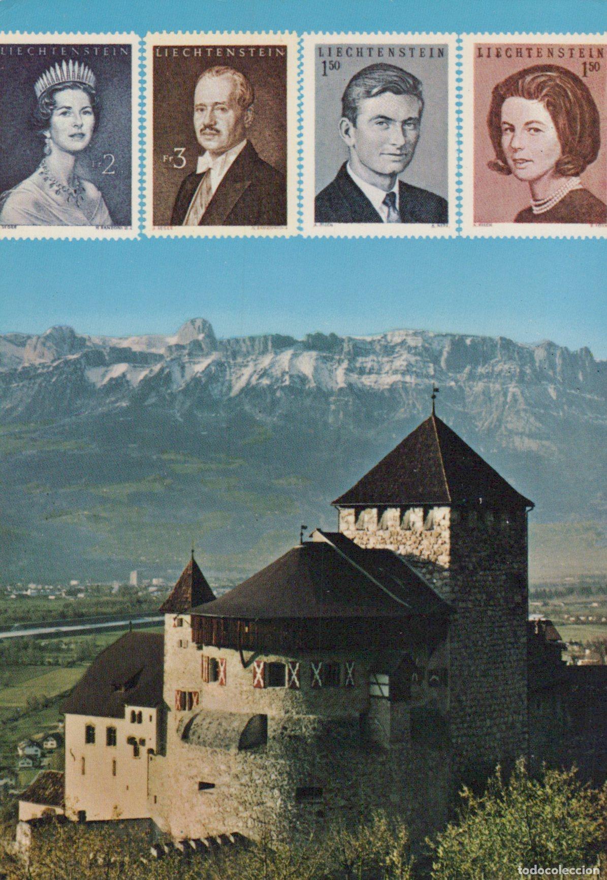 Postkarten: Liechtenstein Vaduz Castle Alps Mountains Unposted *YAR129