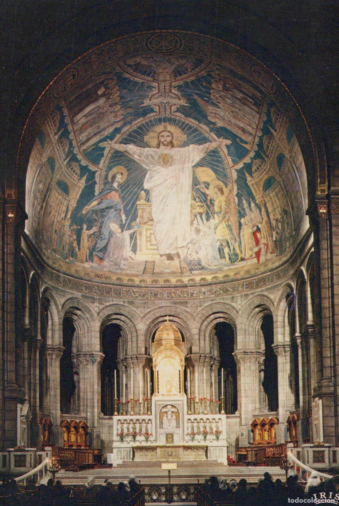 Postkarten: France Paris Sacre Coeur Basilica the Choir and Mosaic of Unposted *YAR149