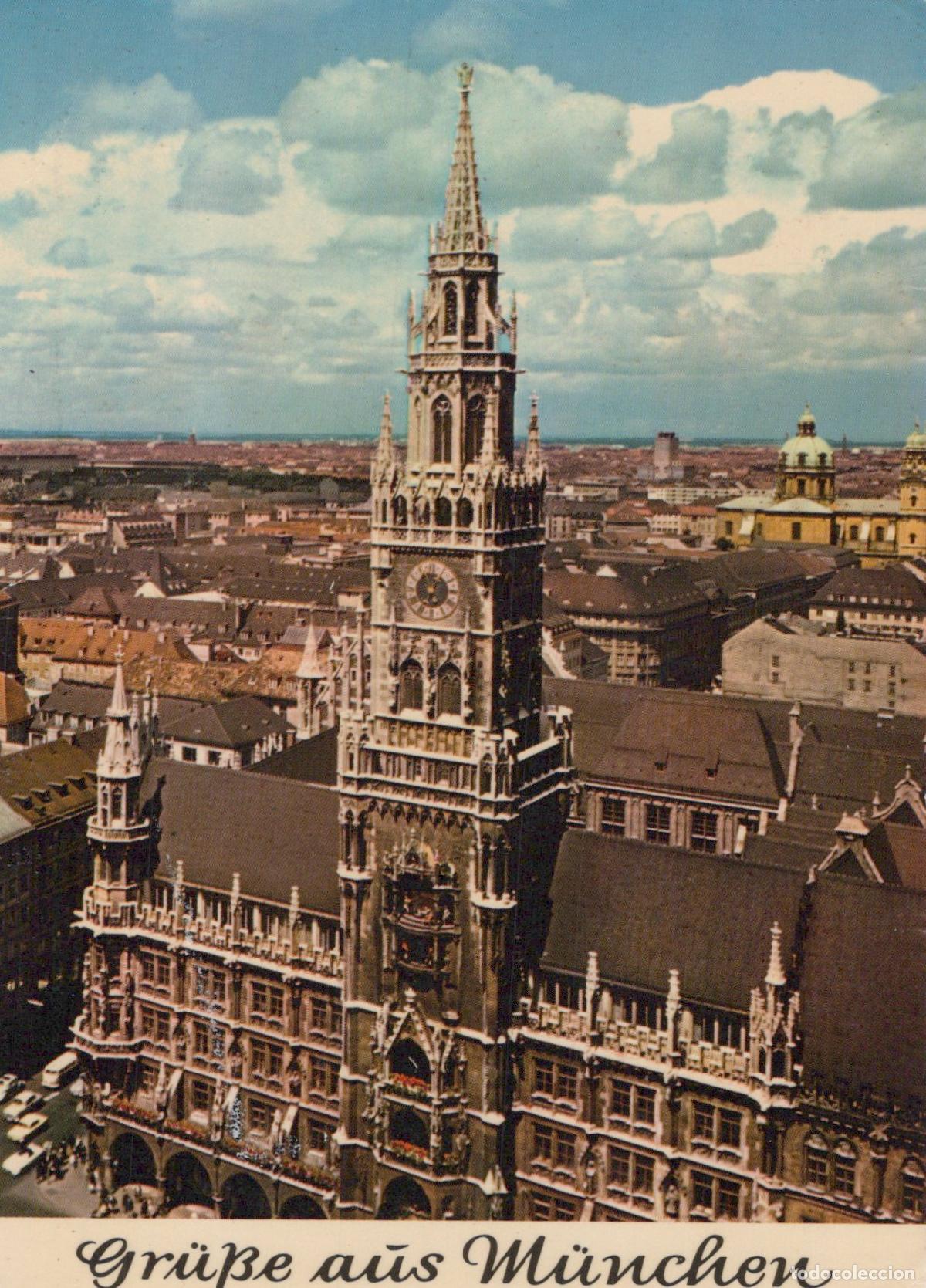 Postkarten: Germany Munich New Town Hall Aerial View Cityscape Architecture Unposted *YAR148