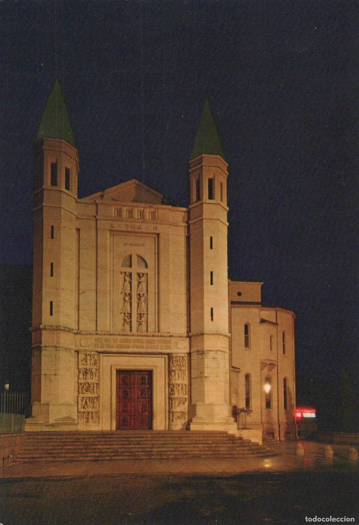 Postkarten: Italy Cascina Basilica DI S Rita At Night Religious Unposted *YAR166