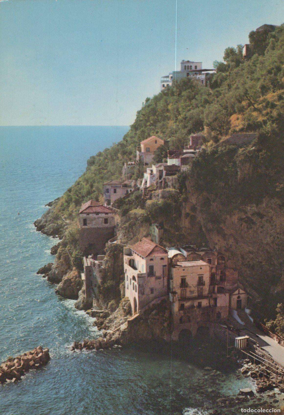 Postkarten: Italy Amalfi Coast Conca Dei Marini Beach Belvedere Coastal View *YAR194