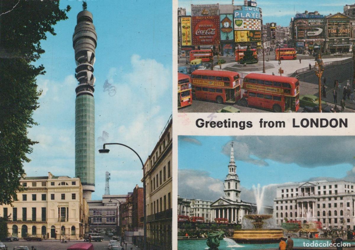 Postales: United Kingdom London BT Tower Piccadilly Circus Trafalgar Square *YAR236