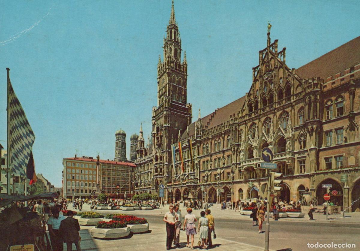 Postales: Germany Munich Marienplatz Town Hall Frauenkirche Steeple View Unposted *YAR228