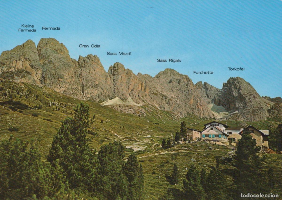Postcards: Italy Val Gardena Dolomites Mountain Landscape With Rifugio Unposted *YAR291